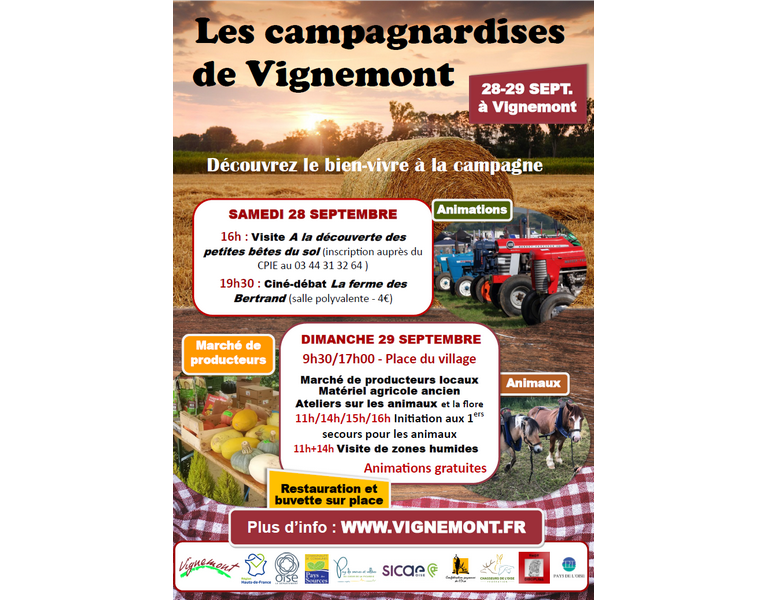 Affiche Campagnardises Vignemont 2024